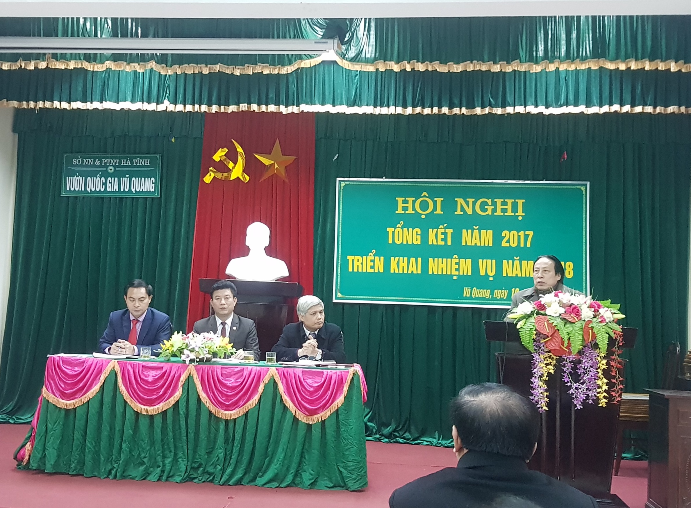 Vườn Quốc gia Vũ Quang tổ chức Hội nghị Tổng kết năm 2017, triển khai nhiệm vụ năm 2018