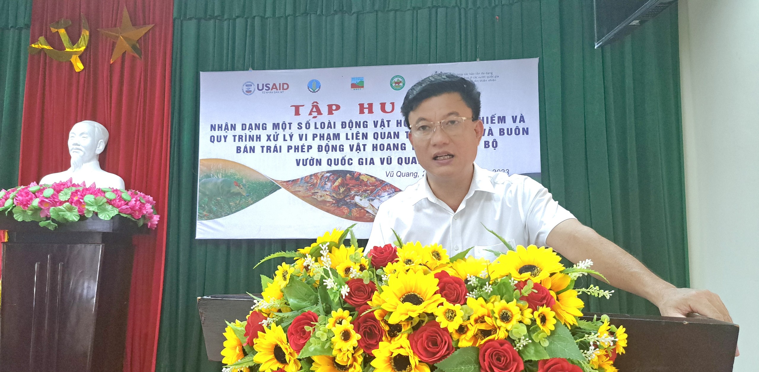 Ban Quản lý Dự án VFBC Hà Tĩnh tổ chức tập huấn nâng cao năng lực nghiệp vụ cho cán bộ Vườn Quốc gia Vũ Quang